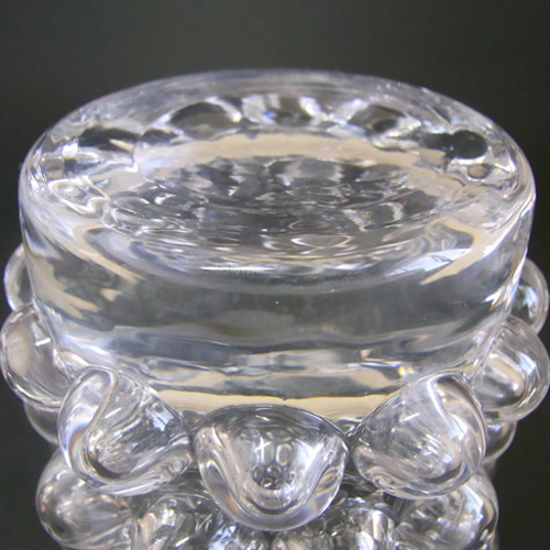 (image for) Pukeberg Swedish Textured Glass Vase - Labelled - Click Image to Close