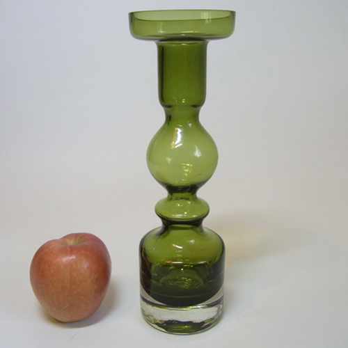 Riihimaki #1945 Riihimaen Nanny Still Glass 'Pompadour' Vase - Click Image to Close