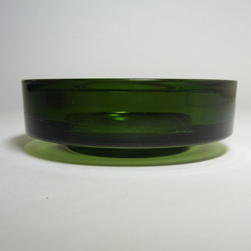 (image for) Sasaki Japanese Green Glass Bowl/Votive - Labelled - Click Image to Close