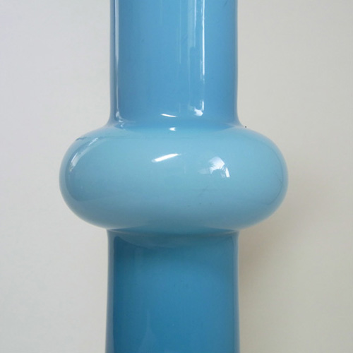(image for) Holmegaard Carnaby Blue Glass 12.25" Vase by Christer Holmgren - Click Image to Close