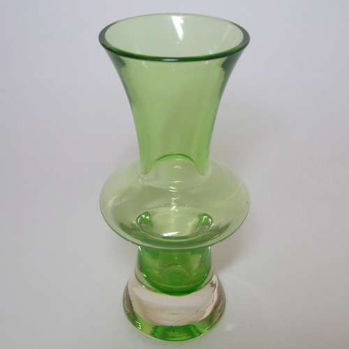 Sea Glasbruk/Kosta 1970's Swedish Green Glass Vase - Click Image to Close