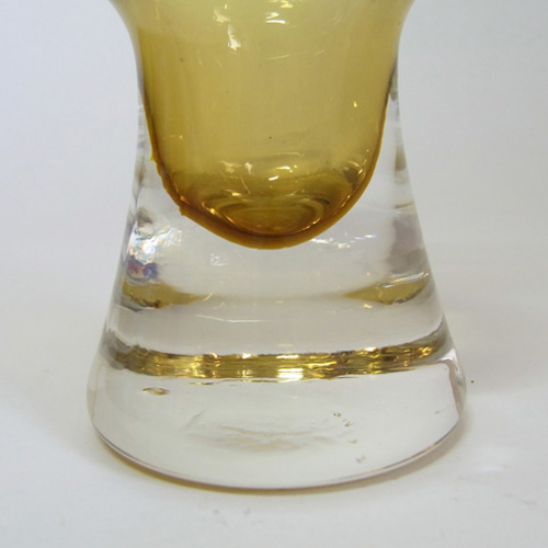 (image for) Sea Glasbruk/Kosta 1970's Swedish Amber Glass Vase - Click Image to Close