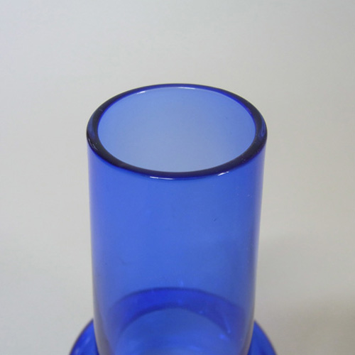 Sea Glasbruk/Kosta 1970's Swedish Blue Glass Vase - Click Image to Close