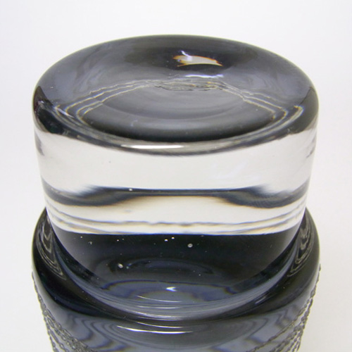 Sea Glasbruk 1970's Swedish Smoky Glass Vase - Rune Strand - Click Image to Close