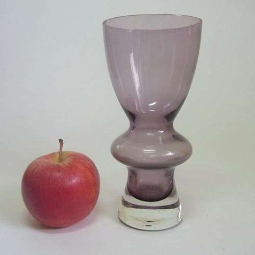 (image for) Sea Glasbruk/Kosta 1970's Swedish Purple Glass Vase - Click Image to Close