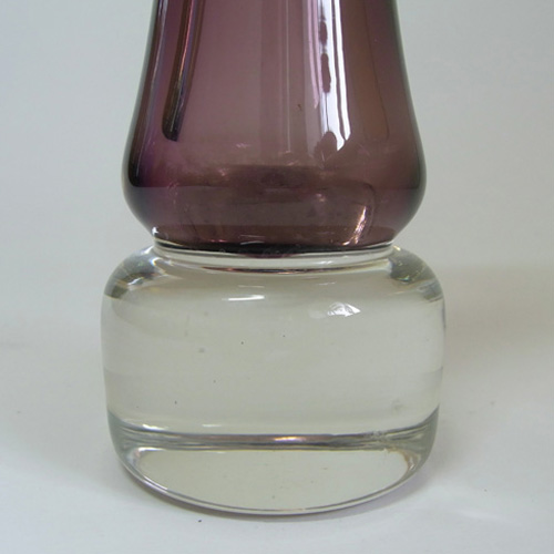 Large Sea Glasbruk 1970s Swedish Purple Glass Vase - Click Image to Close