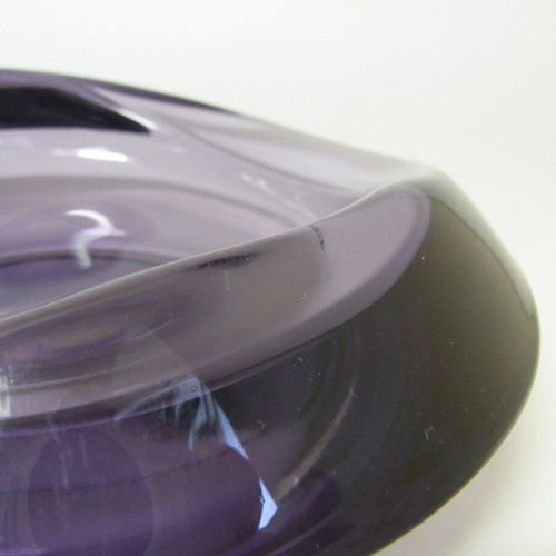 Sklo Union Rosice Purple Glass Bowl - Rudolf Jurnikl - Click Image to Close
