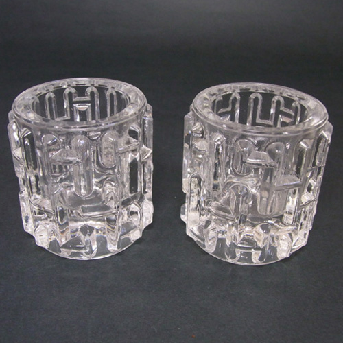 Sklo Union Rudolfova Glass Candlesticks Vladislav Urban - Click Image to Close