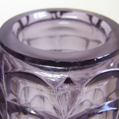 VLG Lausitzer German Purple Glass 'Gent' Vase #51983 - Click Image to Close