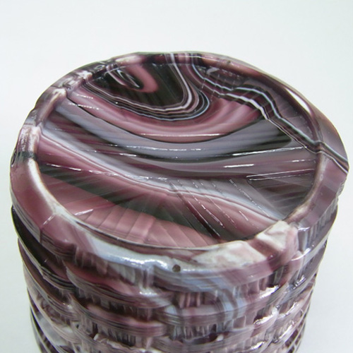 (image for) Victorian 1890's Malachite/Slag Glass Toothpick Holder - Click Image to Close