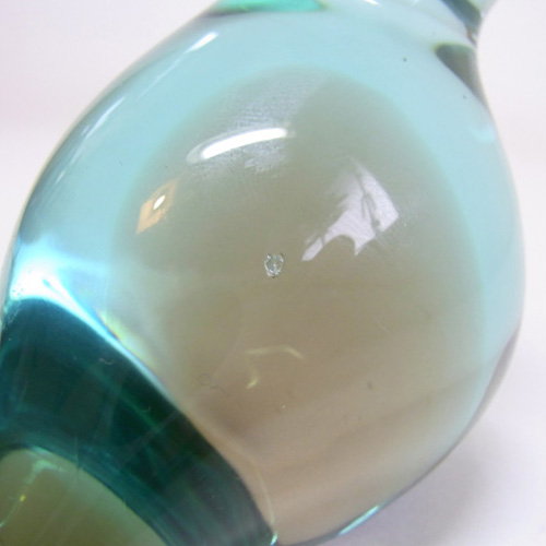 (image for) Zelezny Brod Czech Amber + Blue Glass Bird - Labelled - Click Image to Close