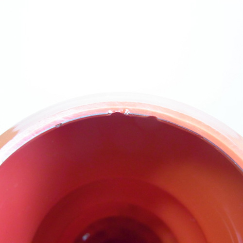 (image for) Ernst Steinwald / Franz Tomschick Czech Red Spatter Glass Vase - Click Image to Close