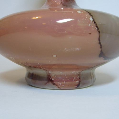 Stelvia Large Italian Sandy/White Glass Vase - Click Image to Close