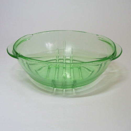 (image for) Stölzle Czech Art Deco 1930's Uranium Green Glass Bowl - Click Image to Close