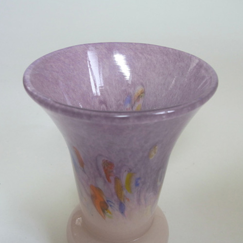 (image for) Vasart or Strathearn Purple Mottled Glass Vase V022 - Click Image to Close