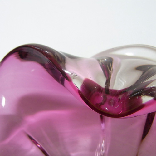 (image for) Vetro Artistico Veneziano Murano Purple Glass Bowl - Labelled - Click Image to Close