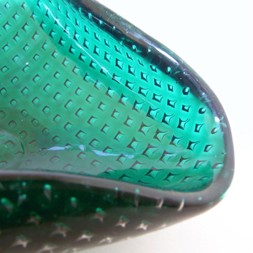 (image for) Venini Murano Green Glass Bubble Bowl by Carlo Scarpa - Click Image to Close