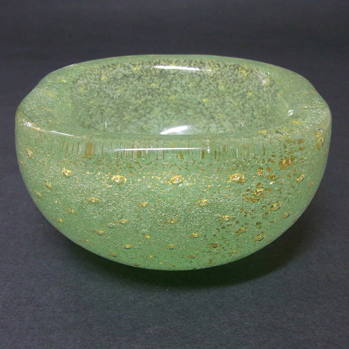 Venini Carlo Scarpa 'Sommerso a Bollicine' Murano Glass Bowl - Click Image to Close