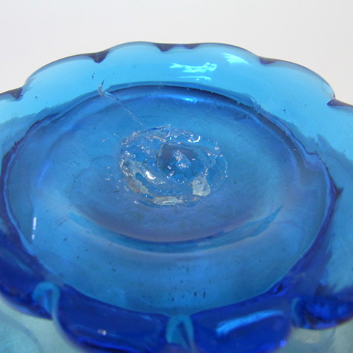Gordiola Spanish Blue Glass Five Spout Vase - Click Image to Close