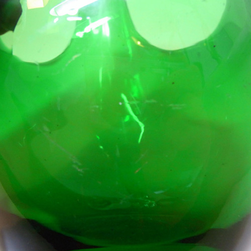 (image for) Empoli Verde Italian Green Glass 1970's Basket Bowl - Click Image to Close