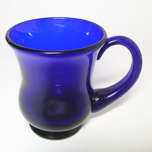 (image for) Thomas Webb Stourbridge Bristol Blue Glass Tankard - Acid Stamp - Click Image to Close