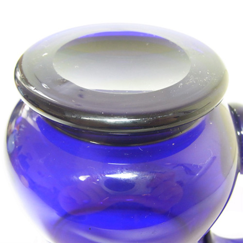 (image for) Thomas Webb Stourbridge Bristol Blue Glass Tankard - Acid Stamp - Click Image to Close