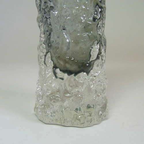 (image for) Whitefriars #9729 Baxter Pewter Glass 5.75" Textured Bark Vase - Click Image to Close