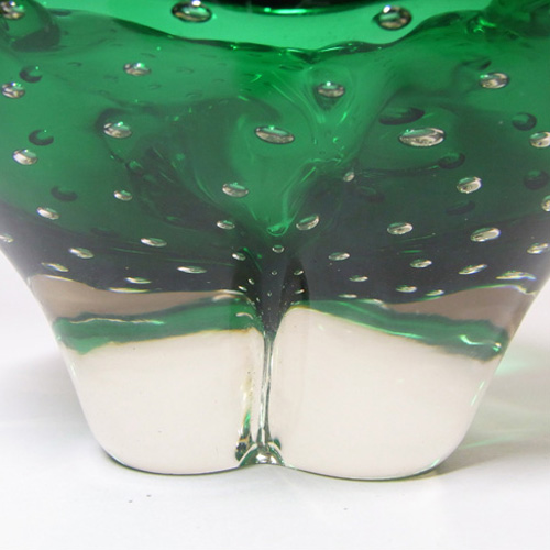 (image for) Whitefriars #9409 Meadow Green Cased Glass Molar Bowl - Click Image to Close