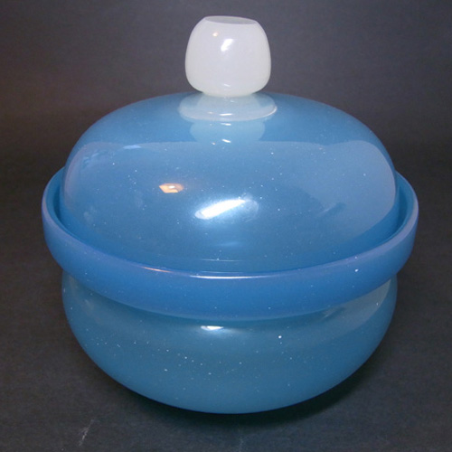 (image for) Stevens + Williams Stourbridge Alabaster Glass Powder Bowl - Click Image to Close