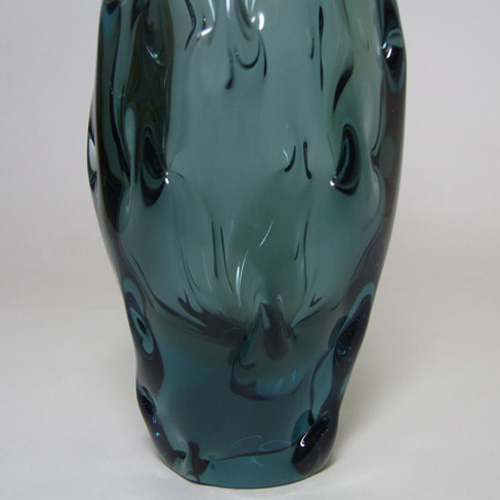 (image for) Zelezny Brod Czech Blue Glass Vase - Miloslav Klinger - Click Image to Close