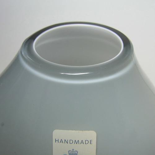 (image for) Schott Zwiesel German Large Grey Cased Glass Vase - Labelled - Click Image to Close