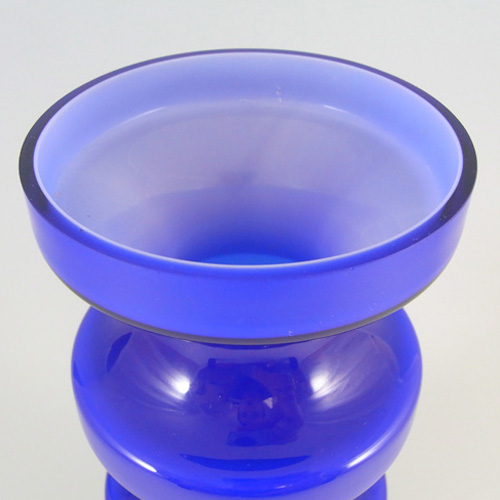 Alsterfors #S5014 Blue Cased Glass Vase Signed Per Olof Ström '70 - Click Image to Close