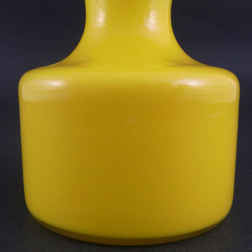 Holmegaard Carnaby Yellow Cased Glass Vase by Per Lutken - Click Image to Close