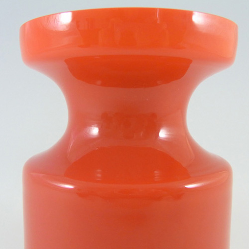 (image for) Alsterfors #S5014 Red Cased Glass Vase Signed Per Olof Ström '68 - Click Image to Close