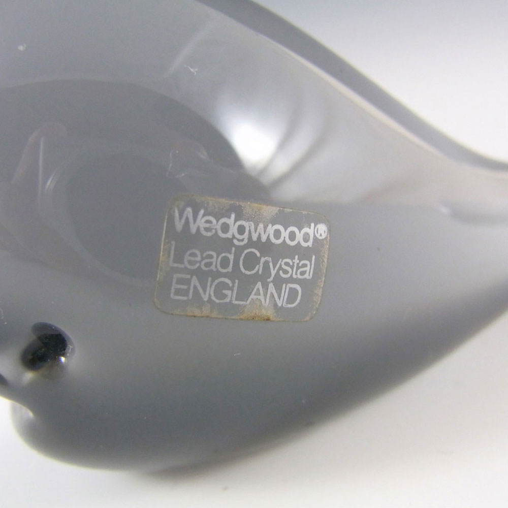 (image for) Wedgwood Lilliput Smoky Glass Whale L5012 - Labelled - Click Image to Close