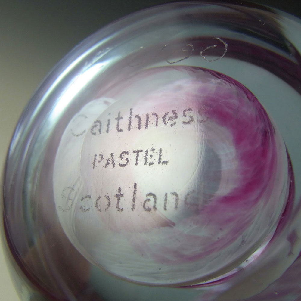 Caithness Pink Glass "Pastel" Paperweight/Paper Weight - Click Image to Close