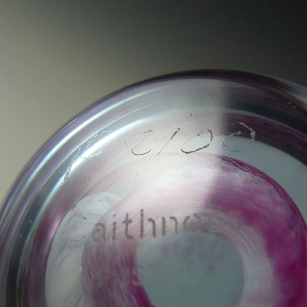 (image for) Caithness Pink Glass "Pastel" Paperweight/Paper Weight - Click Image to Close