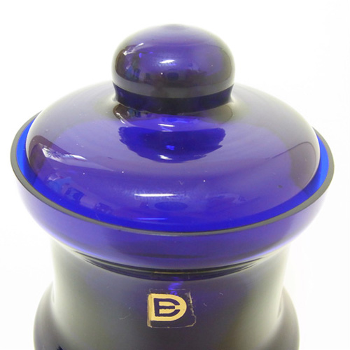 (image for) Dartington #FT181/4 Bristol Blue Glass Frank Thrower Bowl - Click Image to Close