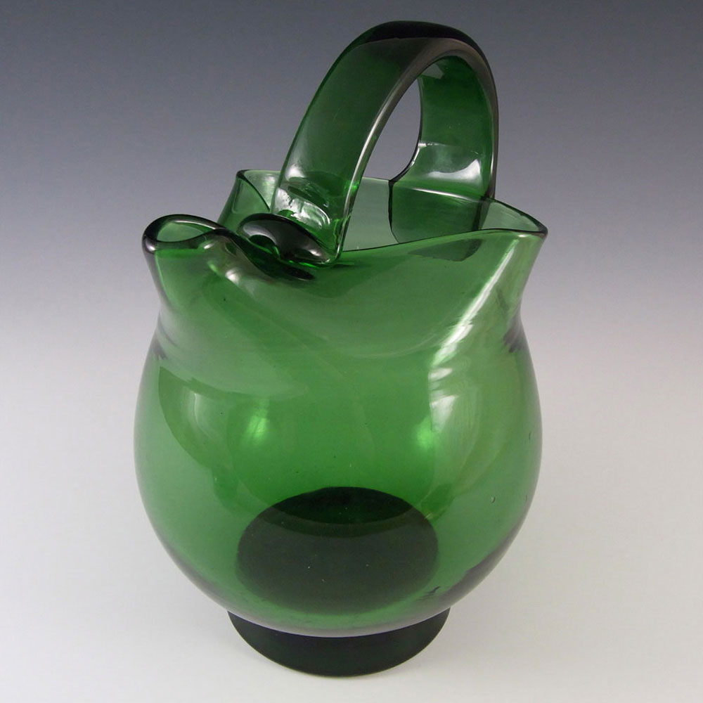 (image for) Empoli Verde Italian Large Green Glass Jug / Pitcher - Click Image to Close