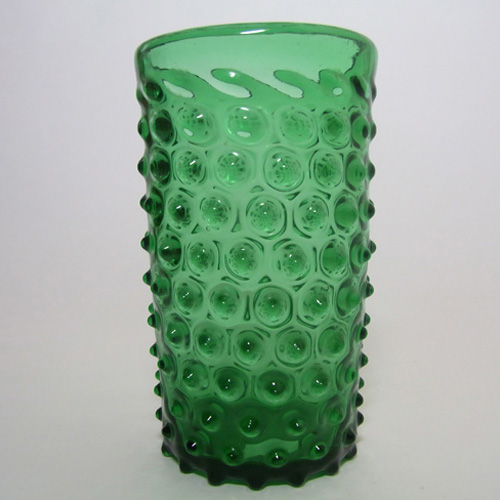 (image for) Empoli Verde Italian Green Glass Spikey Seed Pod Vases - Click Image to Close