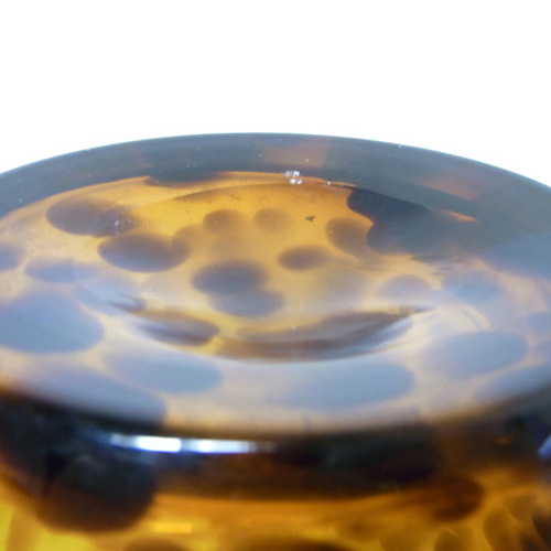 (image for) CLAVE Empoli Italian 'Tartaruga' (Tortoise) Glass Vase - Click Image to Close