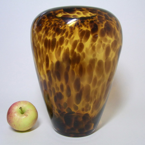 CLAVE Empoli Italian 'Tartaruga' (Tortoise) Glass Vase - Click Image to Close