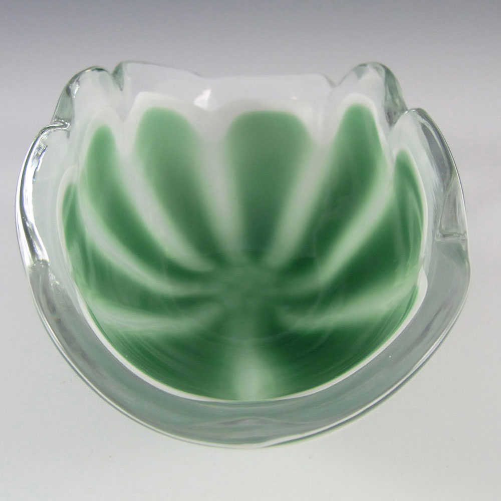 (image for) Flygsfors Coquille Glass Bowl by Paul Kedelv Signed '61 - Click Image to Close
