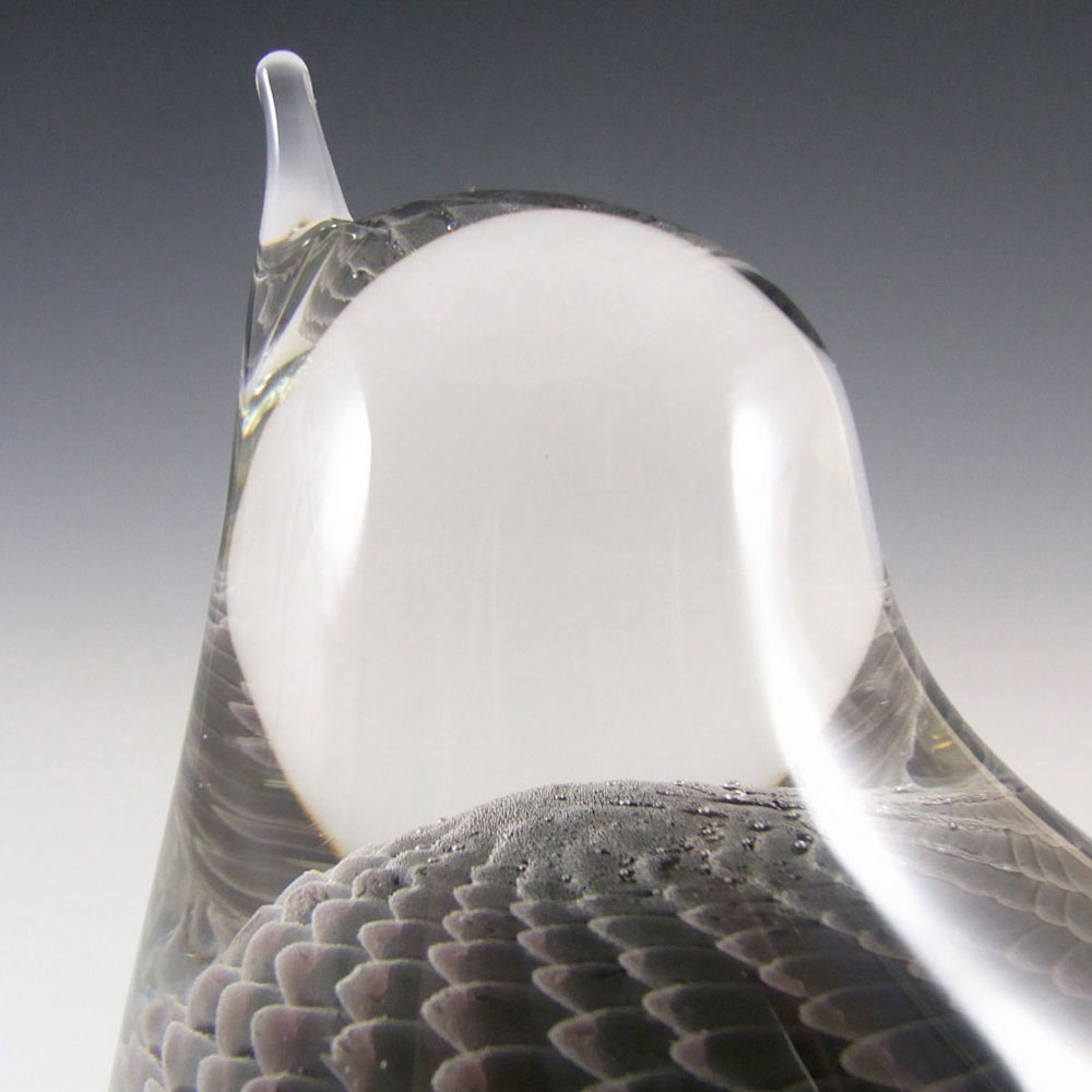 (image for) FM Konstglas / Marcolin Fumato Glass Bird #R1 - Signed - Click Image to Close