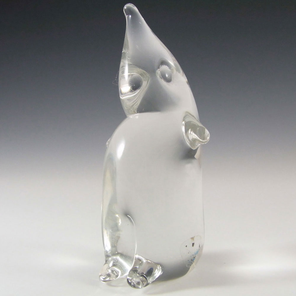 (image for) FM Konstglas/Marcolin Fumato Glass Penguin - Signed + Labelled - Click Image to Close