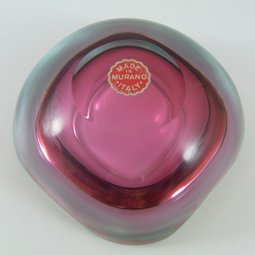 (image for) Archimede Seguso Murano Cased Glass Geode Bowl - Labelled - Click Image to Close