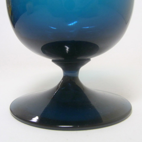 (image for) Gullaskruf Swedish/Scandinavian Smoky Blue Glass Vase - Click Image to Close