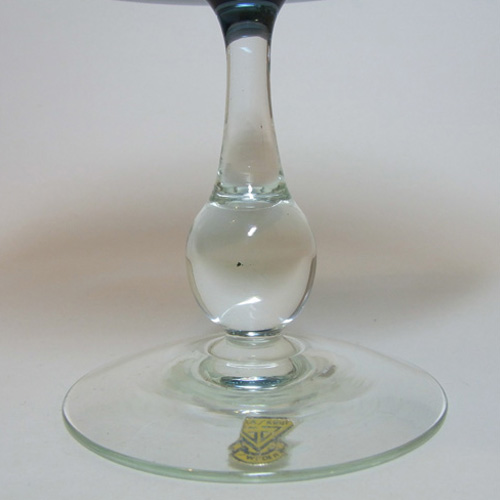 (image for) Gullaskruf Kjell Blomberg Swedish Blue Glass Bowl Labelled - Click Image to Close