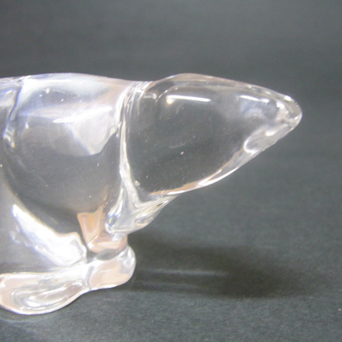 (image for) Hadeland Glass Polar Bear Paperweight - Marked - Click Image to Close
