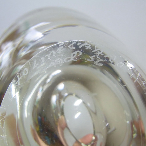 (image for) Holmegaard #15734 Per Lutken Clear Glass 'Minuet' Vase - Signed - Click Image to Close